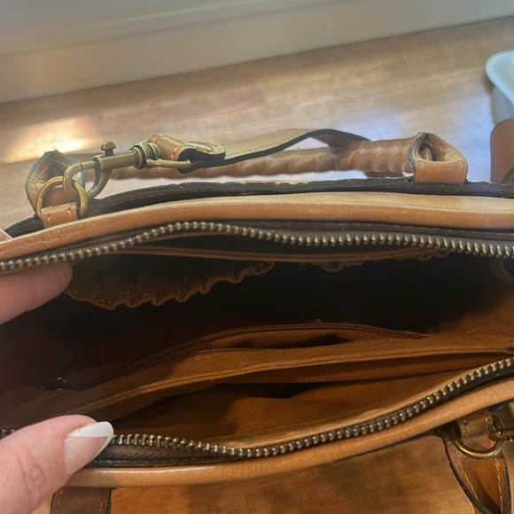 Patricia Nash western embossed leather satchel - Picture 3 of 8